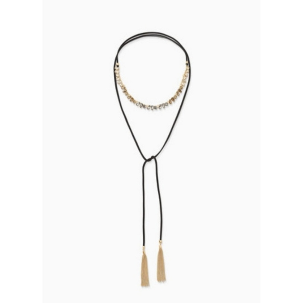 NIB Retired Eliza fringe necklace